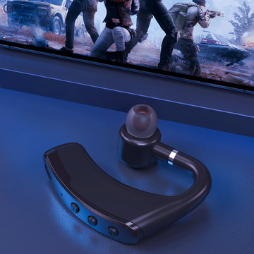 Бездротова гарнітура для дзвінків Bluetooth 4.0 Автомобільна гарнітура з дисплеєм V8 Black