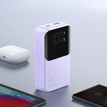 Зовнішній акумулятор Joyroom JR-PBC06 30W 10000mAh USB-C Lightning фіолетовий