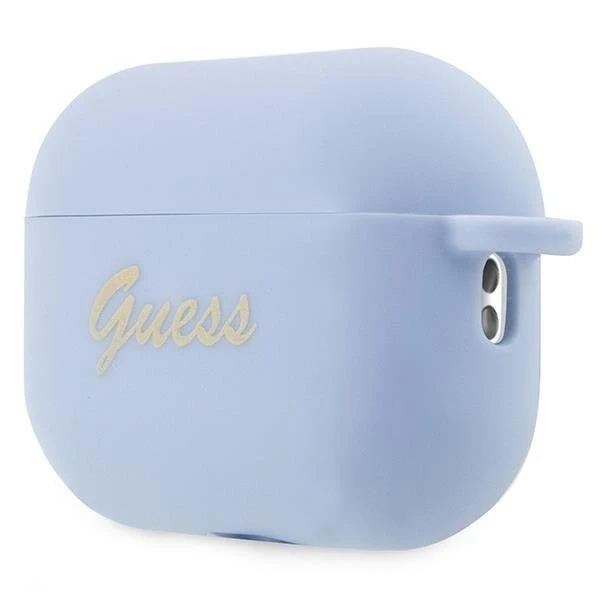 Guess GUAP2LSCHSB ochranné pouzdro na sluchátka pro Apple AirPods Pro 2 kryt modrý/modrý Silicone Charm Heart Collection
