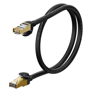 Baseus Speed ​​​​Seven sieťový kábel RJ45 10 Gbps 0,5 m čierny (WKJS010001)
