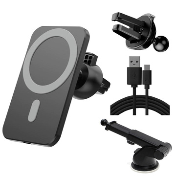Autohalterung mit Qi MagSafe Alogy Ladegerät für ein Gitter / Board 15W