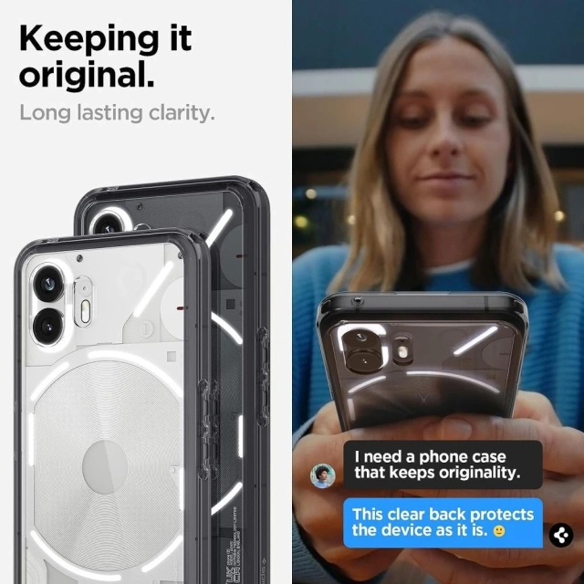 Etui Spigen Ultra Hybrid nedělá nic Phone 2 Space Crystal