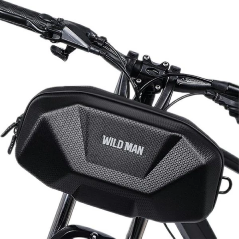 Сумка на велосипед Wildman 3.5L на кермо, водонепроникна, чорна