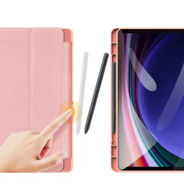 Etui z podstawką Dux Ducis Domo do Samsung Galaxy Tab S9 FE - różowe