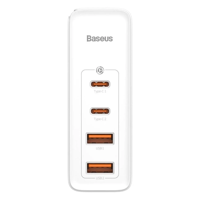 Baseus GaN2 Pro rychlá nabíječka 100W USB / USB Type C Quick Charge 4 Power Delivery bílá (CCGAN2P-L02)