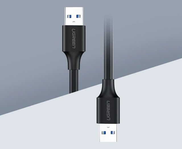 UGREEN Kabel USB 2.0 (männlich) - USB 2.0 (männlich) Kabel 1 m schwarz (US128 10309)