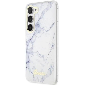 Guess GUHCS23MPCUMAH case for Samsung Galaxy S23 Plus S916 white/white hardcase Marble