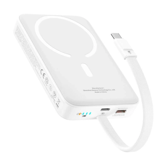 Magnetická powerbanka Baseus Mini 10000mAh 30W, biela – edícia Bayern