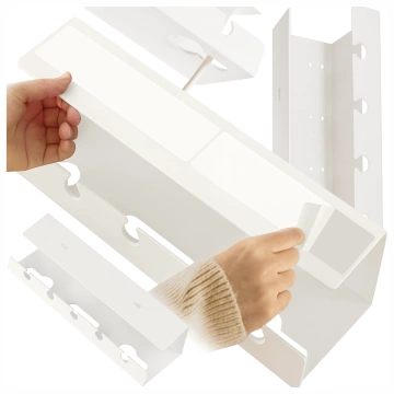 Stolný ventilátor stojaci ventilátor malé obehové čerpadlo s klipom bezdrôtové ručné 500mAh USB-C Alogy White