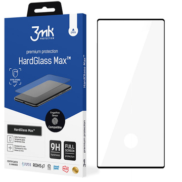 Скло 3mk HardGlass Max Fingerprint для Samsung Galaxy S22 Ultra Black