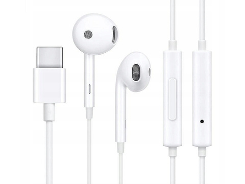 Originální sluchátka OPPO MH147 USB-C typu C bílá