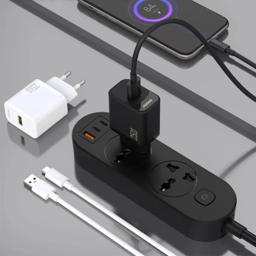 Dudao A27S 25W GaN USB-A Wandladegerät | Schnellladung QC 3.0 - Weiß