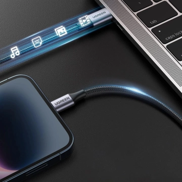 Kabel USB-C – Lightning 1m Ugreen US304 60759 MFi 3A Szary