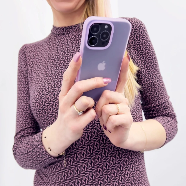 Kryt púzdra Kingxbar Plain Series pre iPhone 13 silikónový kryt šedý