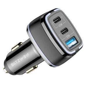 BlitzWolf BW-BC4 Car Charger 115W 3-Port USB-C PD QC FCP AFC SCP