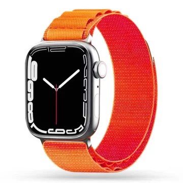 Nylonový remienok na inteligentné hodinky Pro Band pre Apple Watch 4/5/6/7/8/SE (38/40/41 MM) ORANŽOVÝ