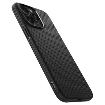 Case for iPhone 15 Pro Spigen Liquid Air Case, housing, protective back, Matte Black Glass
