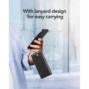 Powerbanka Externí baterie VEGER C10 - 10 000mAh (Micro Type C Lightning 8-pin) černá (W1116)