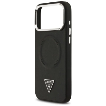 Etui Guess Triangle Logo MagSafe na iPhone 17 Pro Max - Czarny