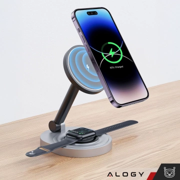 Розгалужувач HUB Alogy Adapter для ноутбука з USB-C на 3x USB-A 2.0 1x USB-A 3.0 сірий