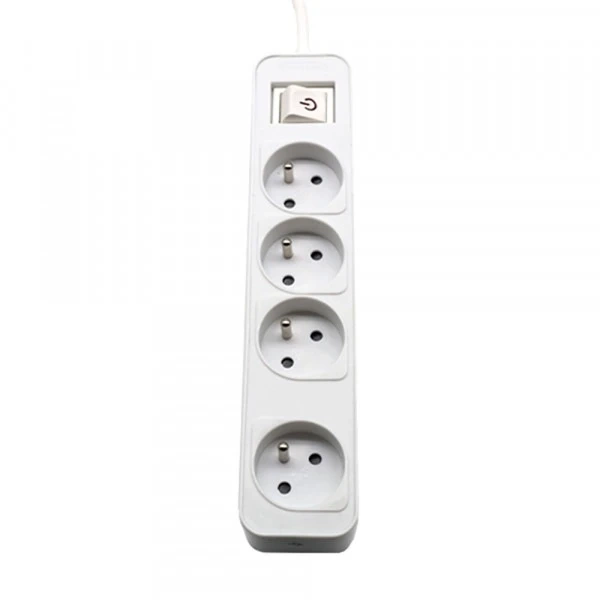 Подовжувач Philips CHP2144WB/60, 4 розетки, 3 м, захист, білий