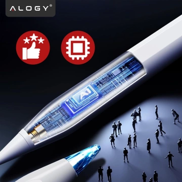 Магнітний стилус Alogy Note & Sketch Pen для Apple iPad Pro/ Air/ Mini White