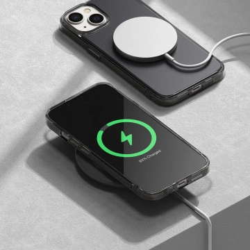 Ringke Fusion Matte case for iPhone 14 Plus cover with a gel frame gray