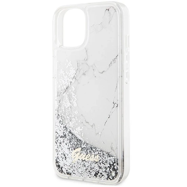 Etui Guess GUHCP14SLCSGSGH für iPhone 14 6,1" Hardcase Liquid Glitter Marble