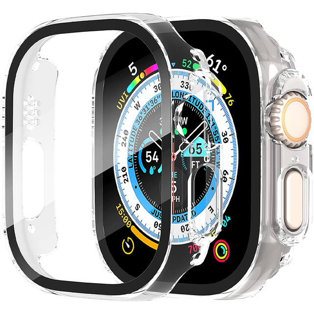 Захисний чохол зі скляним протектором Alogy Protector Case 2in1 Overlay Case для Apple Watch Ultra 49mm Clear