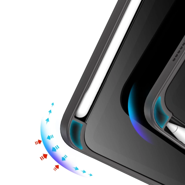 Dux Ducis Magi puzdro pre iPad mini 2021 smart kryt so stojanom a úložiskom pre Apple Pencil sivý