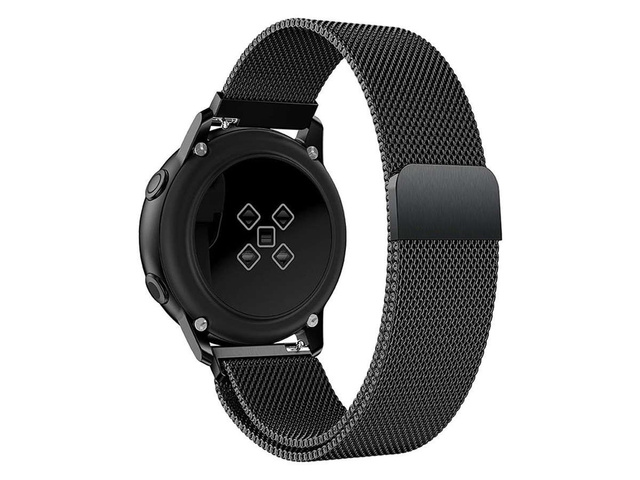 Milánsky náramok Alogy remienok z nerezovej ocele pre 22mm smartwatch Black