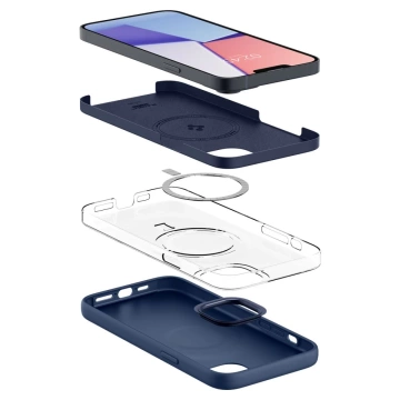 Etui Spigen Silicone Fit Mag MagSafe do Apple iPhone 14 Plus námornícka modrá