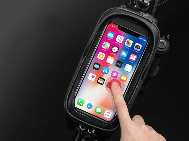 Pouzdro brašna na kolo držák telefonu na rám RockBros B68 Black