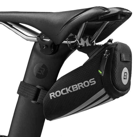 Pouch RockBros C28BK seat bag for bicycle under the saddle Black