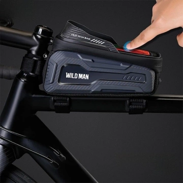 Wildman M20 Black Waterproof Bike Frame Bag for Phone