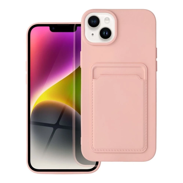 CARD CASE for IPHONE 14 PLUS pink