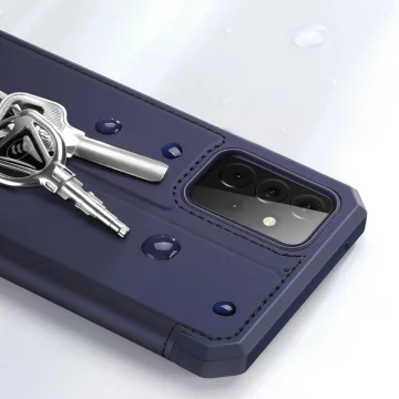 Pouzdro DUX DUCIS Skin X s flipovým krytem pro Samsung Galaxy A72 4G modrý
