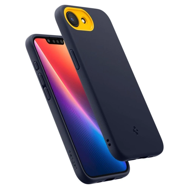 Pouzdro Spigen Nano Pop Mag MagSafe pro iPhone 16e Blueberry Navy