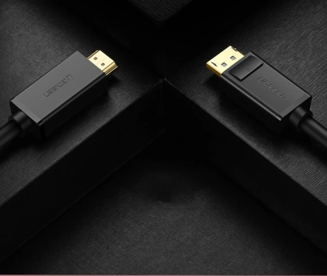 UGREEN Unidirectional DisplayPort to HDMI Cable 4K 30 Hz 32 AWG 2m Black (DP101 10202)