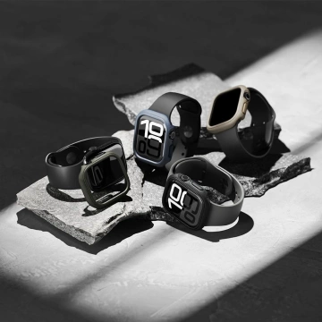 ETUI FÜR APPLE WATCH 10 (46MM) CZARNE RINGKE ONYX