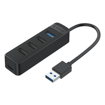Hub USB Orico TWU32-4A 3.1 + 3x USB 2.0 + USB-C Zasilanie Czarny