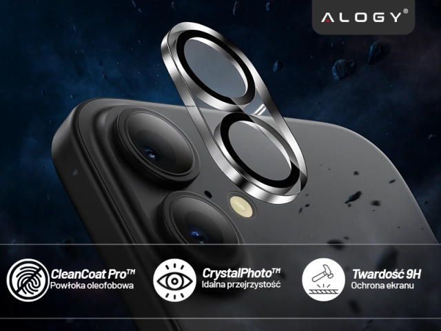 Szkło Ochronne na Obiektyw Aparatu do Apple iPhone 17, Wzmocnione i Odporne na Zarysowania, Precyzyjnie Dopasowane, Alogy Lens Protector Pro+™ – Przezroczyste