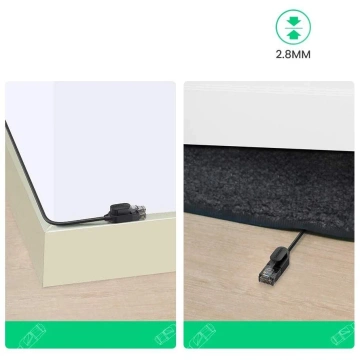 Kabel UGREENEthernet propojovací kabel RJ45 Cat 6A UTP 1000Mbps 5 m černý (70654)