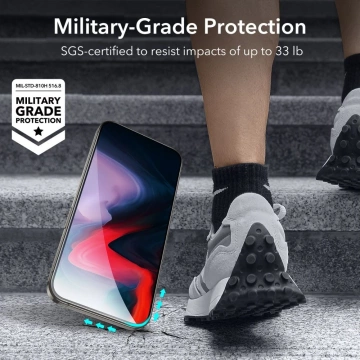 ESR Panzerglas 2er-Pack für Apple iPhone 15 Pro Schwarz