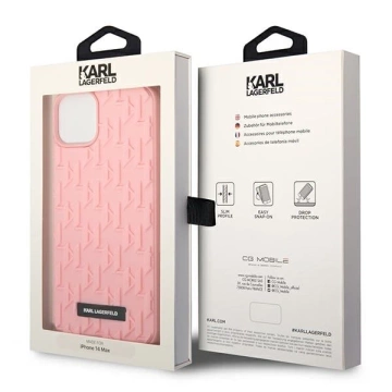 Etui Karl Lagerfeld KLHCP14MRUPKLPP pro iPhone 14 Plus 6,7" pevný 3D monogram