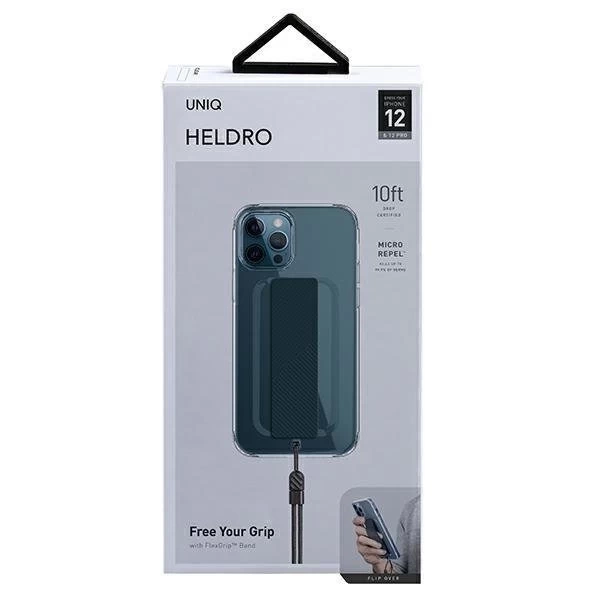 UNIQ puzdro Heldro iPhone 12/12 Pro 6,1" priehľadné / číre Antimikrobiálne
