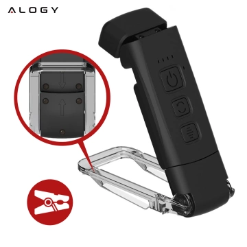 Alogy Clip Lamp LED čtecí lampa dobíjecí lampa s klipem na knihy černá