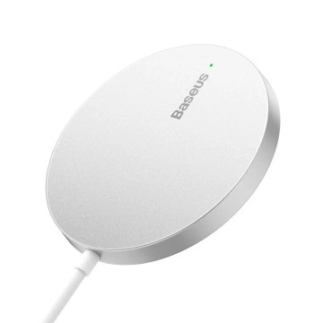 Baseus Simple Mini3 15W magnetická indukčná nabíjačka (strieborná)