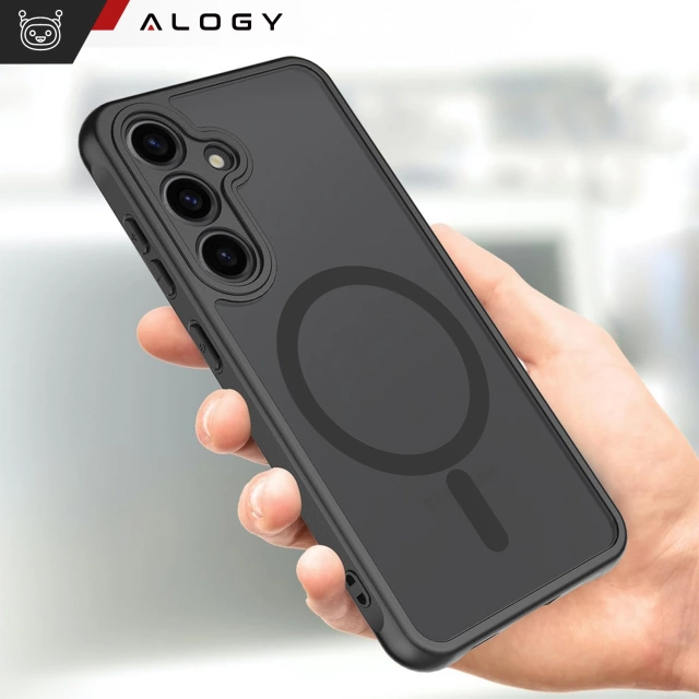 Hülle für Apple iPhone 16 Pro Max Alogy Anti-Shock Hybrid Case für MagSafe Transparent