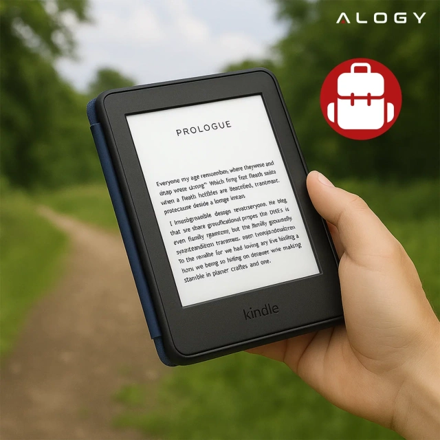 Ochranné pouzdro Alogy ProBook Cover pro Kindle 11/12 2022/2024 (6"), tmavě modré